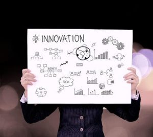 Poster board showing innovation