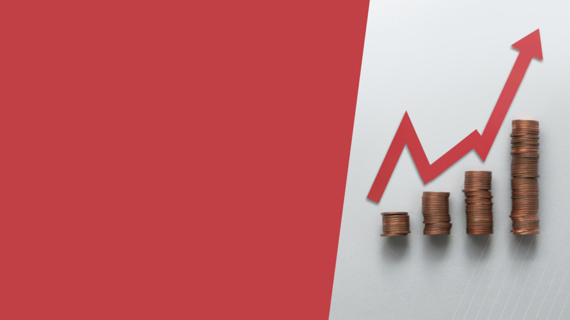 Rising stacks of coins beneath an upward arrow illustrate how AI and product marketing strategy influence business growth, highlighting the hidden costs of weak product marketing and strategic gaps exposed by AI.